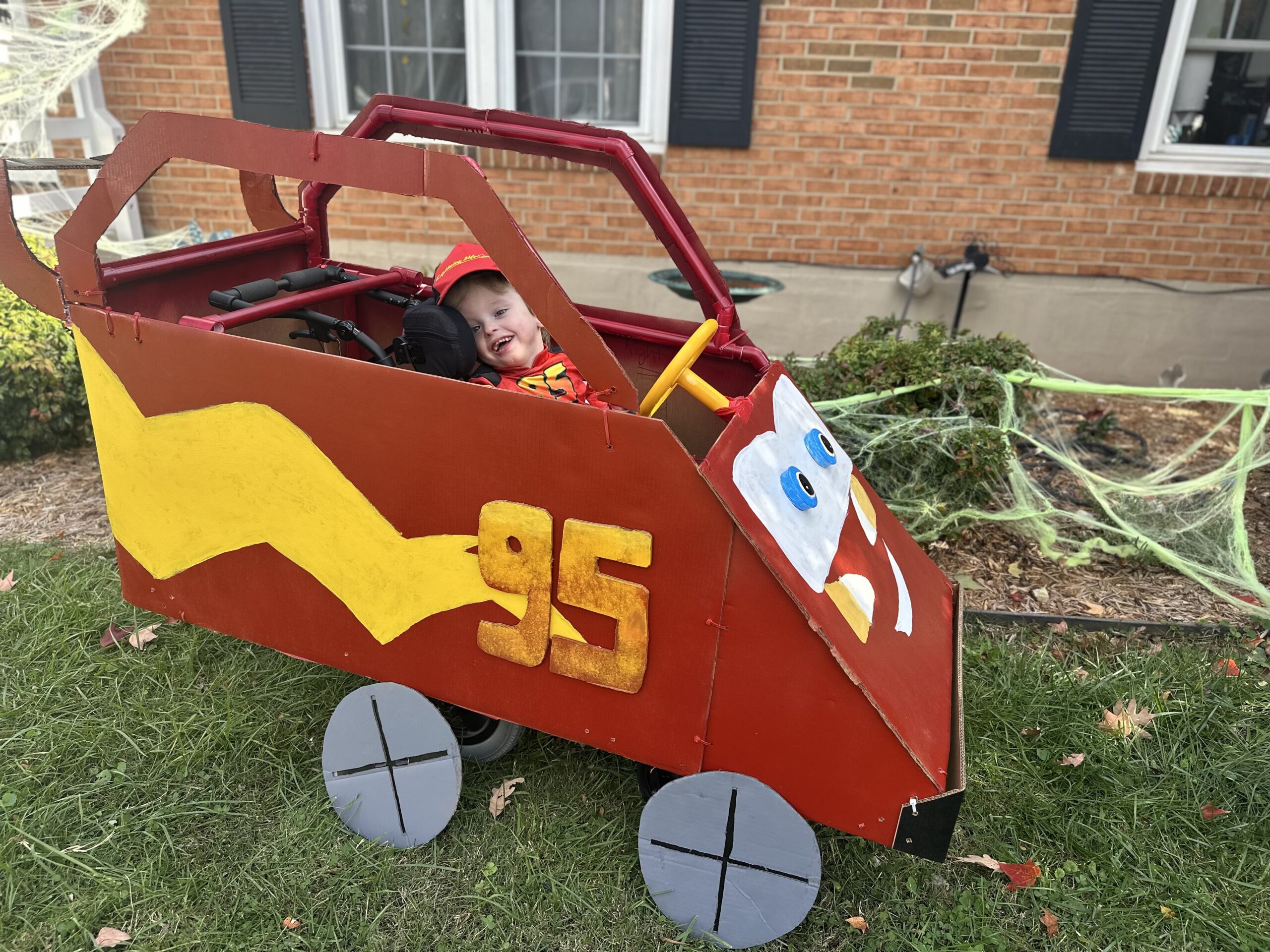 Briar Driving Lightning McQueen