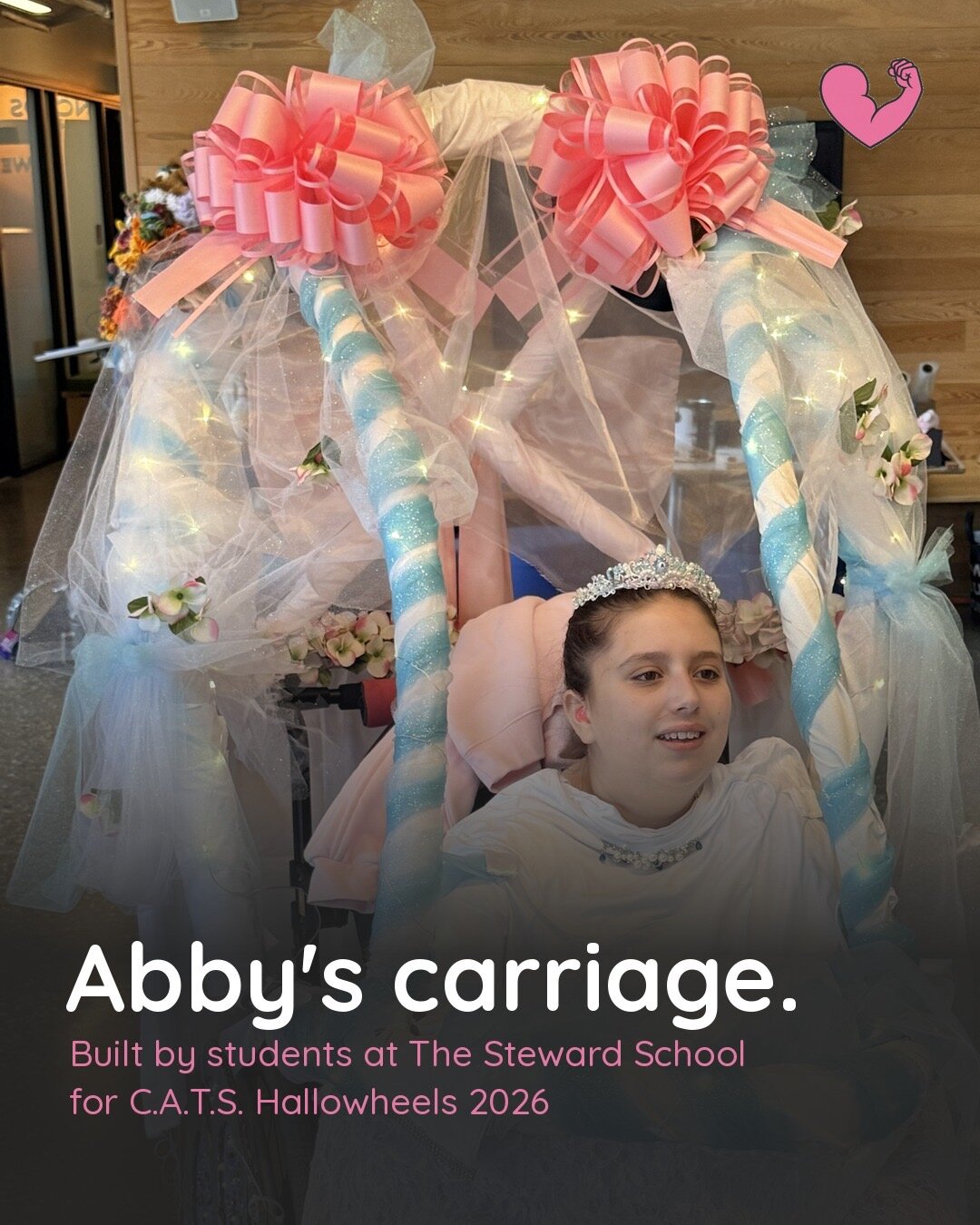 Child in a Cinderella in Carriage costume on wheels