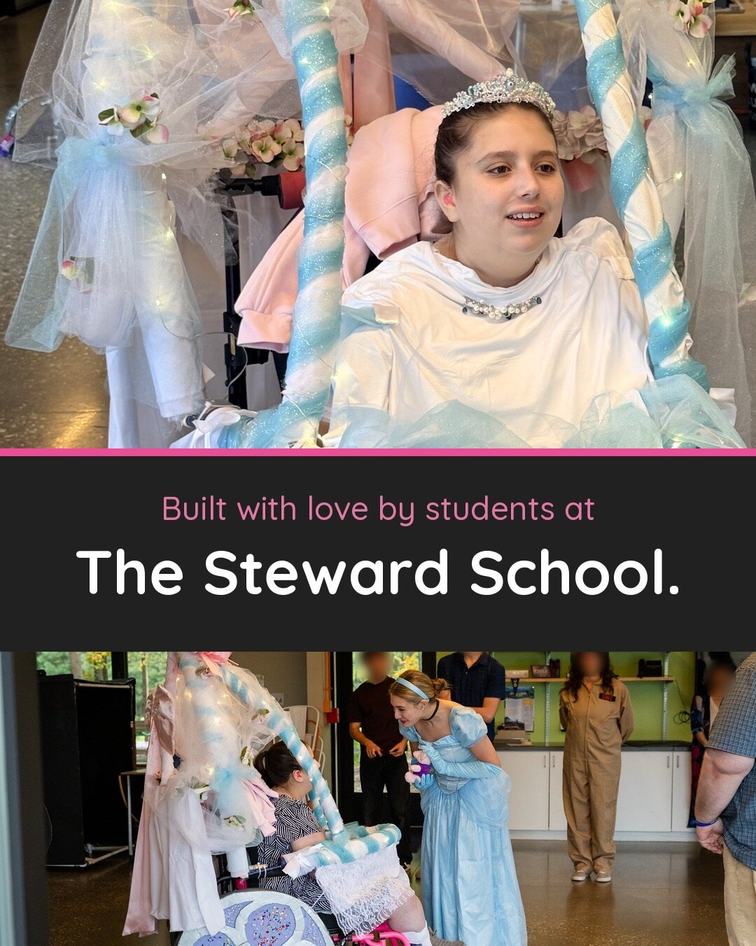 Child in a Cinderella in Carriage costume on wheels
